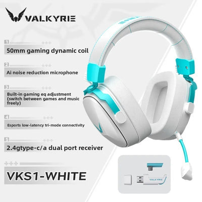 Valkyrie VK S1 Wireless Gaming Headset | Triple-Mode & 15ms Low Latency