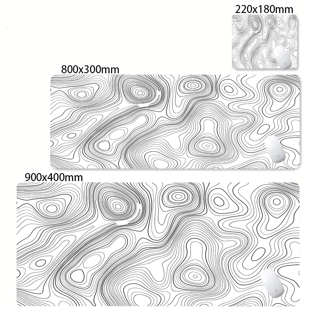Strata Gaming Desk Mat | Abstract Design — Multiple Sizes | Waterproof