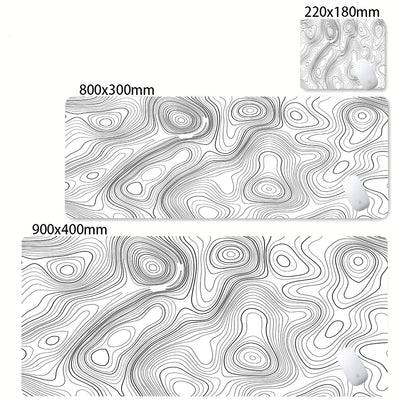 Strata Gaming Desk Mat | Abstract Design — Multiple Sizes | Waterproof