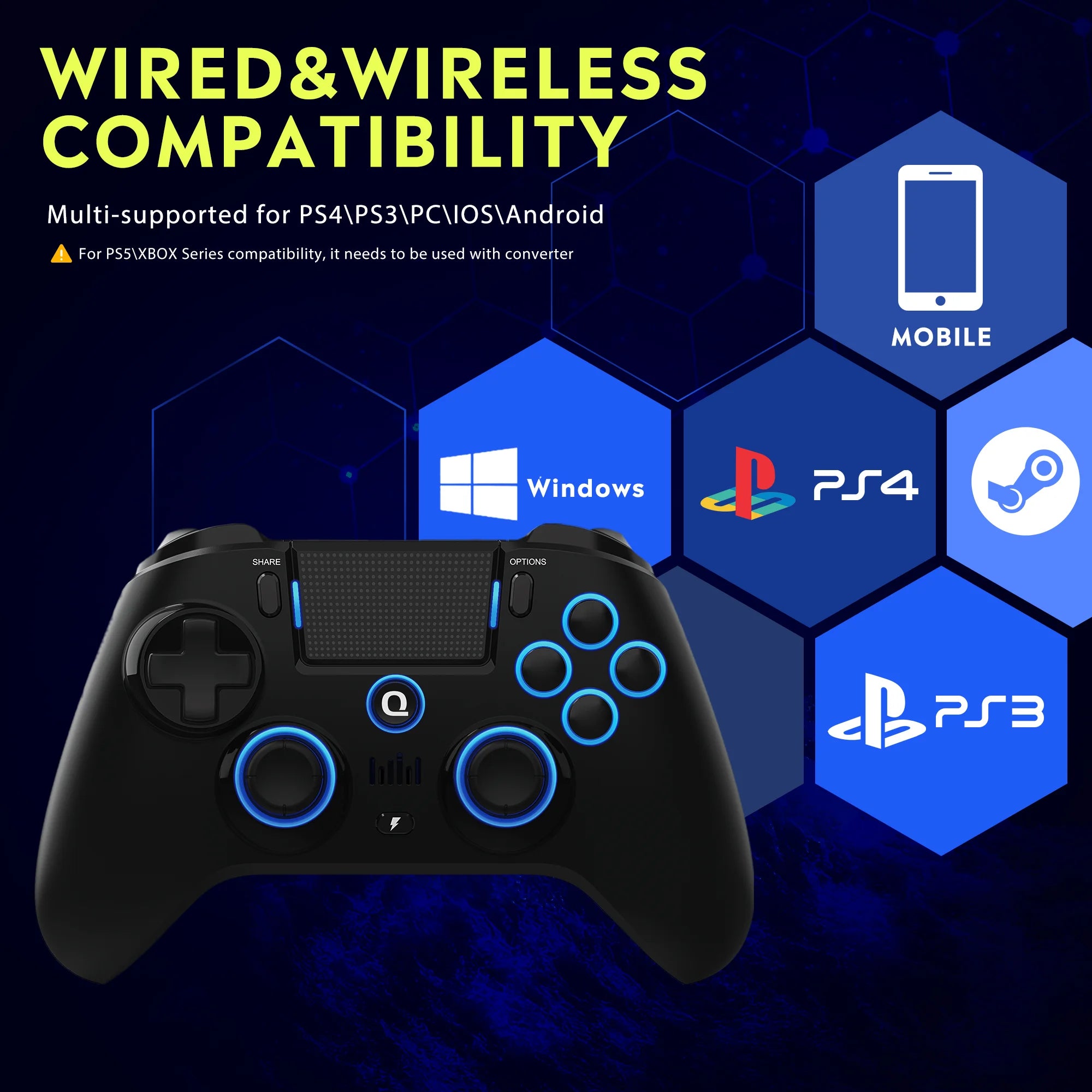 QRD Spark N5 Wireless Gaming Controller