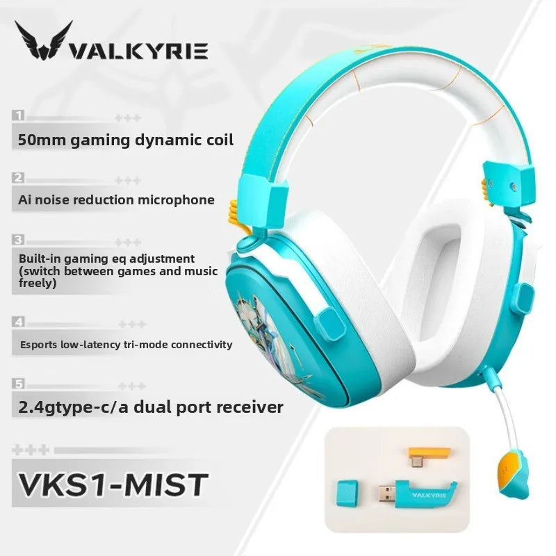 Valkyrie VK S1 Wireless Gaming Headset | Triple-Mode & 15ms Low Latency