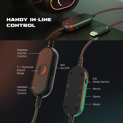 Fifine   Dynamic   RGB   Gaming   Headset