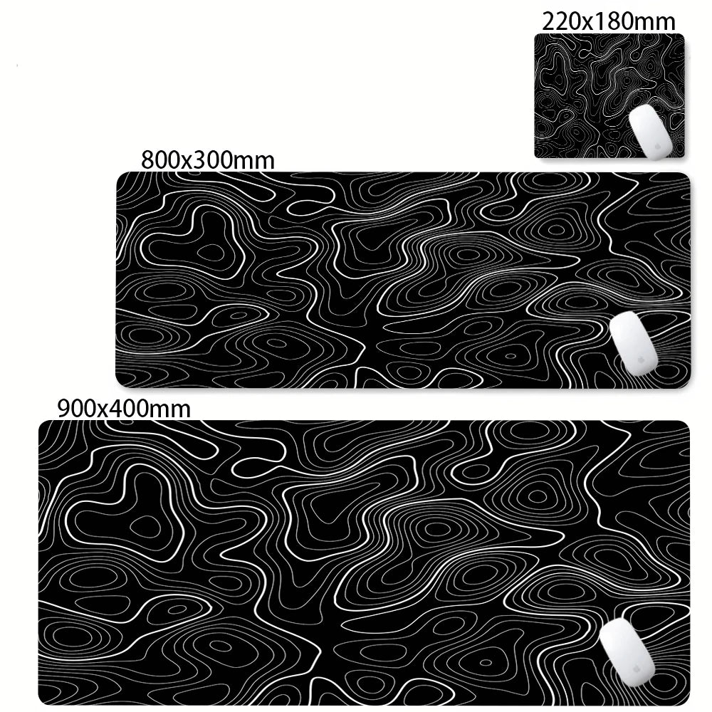 Strata Gaming Desk Mat | Abstract Design — Multiple Sizes | Waterproof