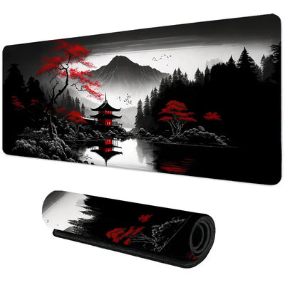 Night Moonlight Large Gaming Desk Mat – Non-Slip Esports Mousepad