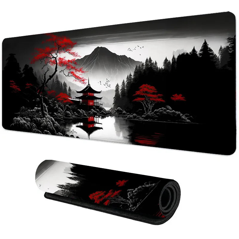 Night Moonlight Large Gaming Desk Mat – Non-Slip Esports Mousepad